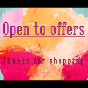 Open to reasonable offers! 🛍